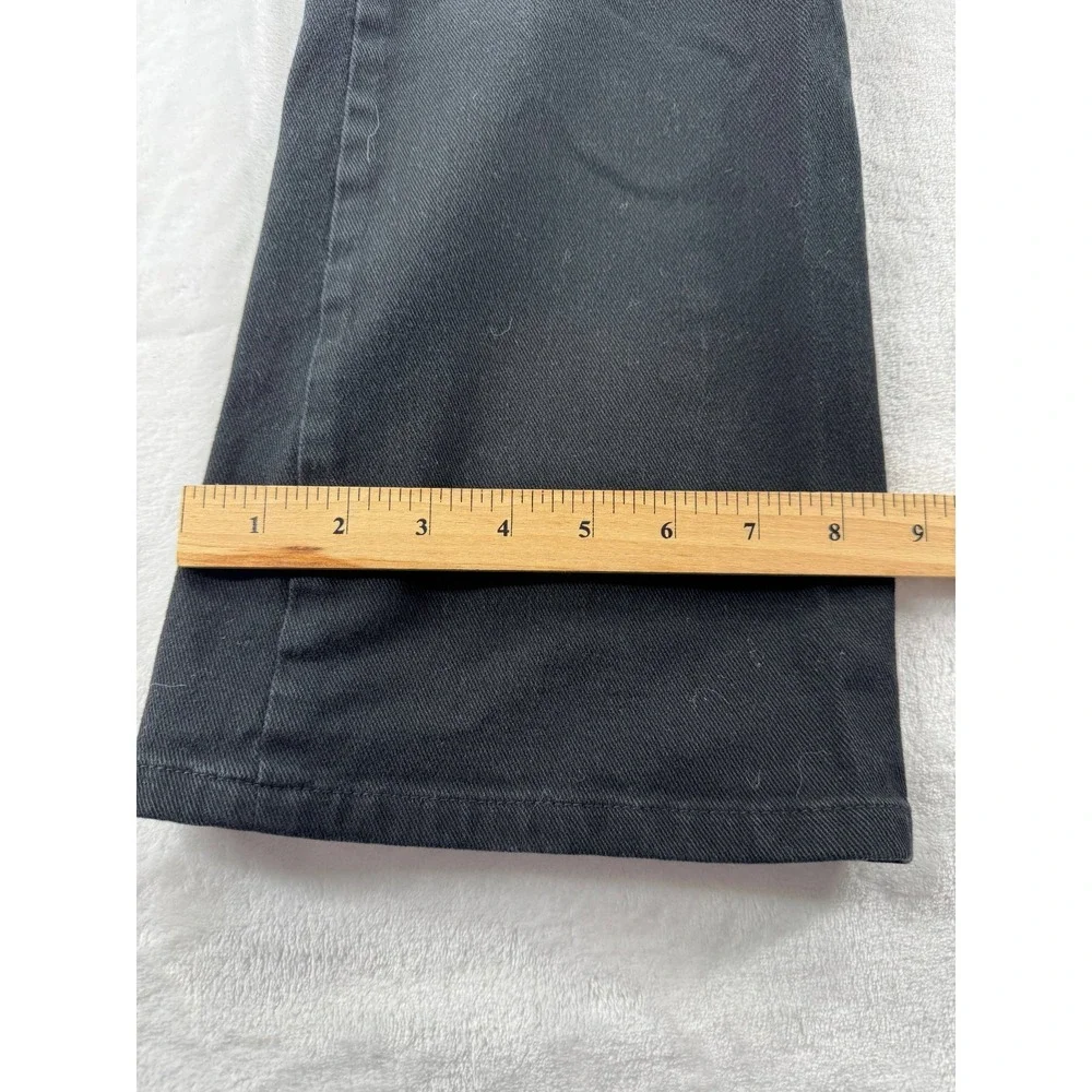 Lauren Ralph Lauren Jeans Women's 12 Black Denim Embroidered Zip-Fly‎ Hipster